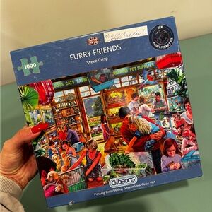 Gibson Furry Friends Puzzle - Blue and Red
